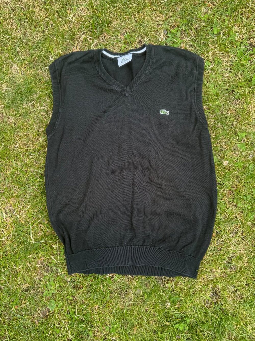 Lacoste - Cotton Sweater Vest (Men's) - Black